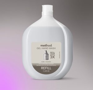 gel hand wash starter set – violet + lavender. 46 fl oz