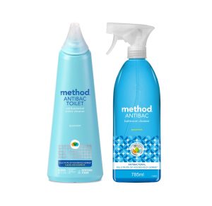 spearmint antibacterial bathroom cleaning duo. 52 oz