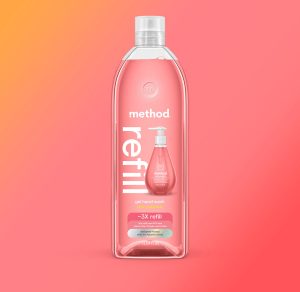 gel hand wash refill – pink grapefruit. 34 fl oz 1