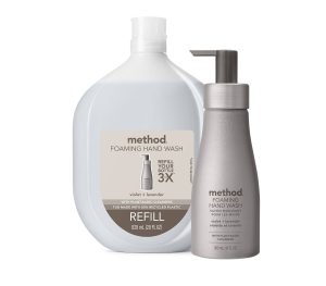 foaming hand wash starter set – violet + lavender. 38 fl oz